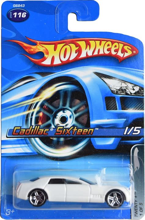 Amazon Hot Wheels Cadillac Sixteen Twenty 1 5 White 116 Toys Games