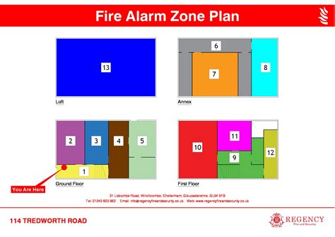 Fire Alarm Zone Map