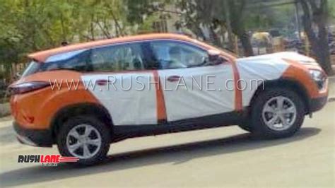 Tata Harrier With Light Camouflage Spotted On Test