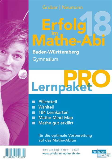 Erfolg Im Mathe Abi Lernpaket Pro Baden W Rttemberg Gymnasium