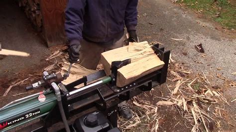 Splitting A Black Locust Tree Log YouTube