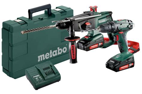 Metabo Combo Set aku vŕtačka BS 18 aku kladivo KHA 18 LTX 18V