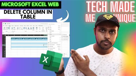 How To Delete Column In Table In Microsoft Excel Web Delete Column In Table In Microsoft Excel