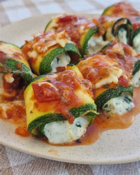 Baked Zucchini Ricotta Roll Ups Ana Recipes