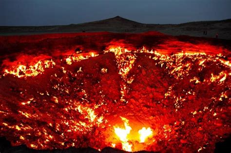 土庫曼斯坦 大小「地獄之門」總共燃燒了50幾年 每日頭條