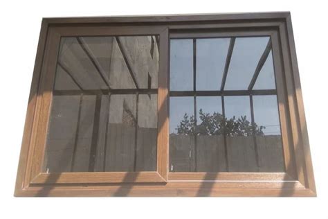 mm brown sliding upvc window  sq ft   delhi id