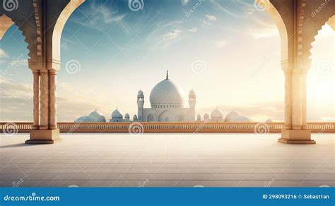 Islamic Architecture with this Background Concept, Adorned with Elegant ...