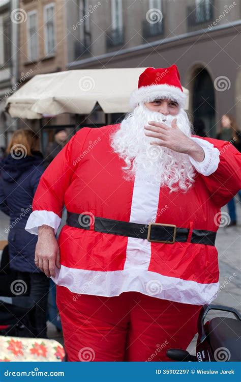 Very Fat Santa Claus Editorial Photography Image Of Jolly 35902297