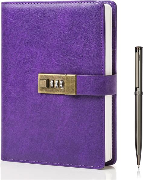 Amazon Wemate Diary With Lock A Pu Leather Journal With Lock