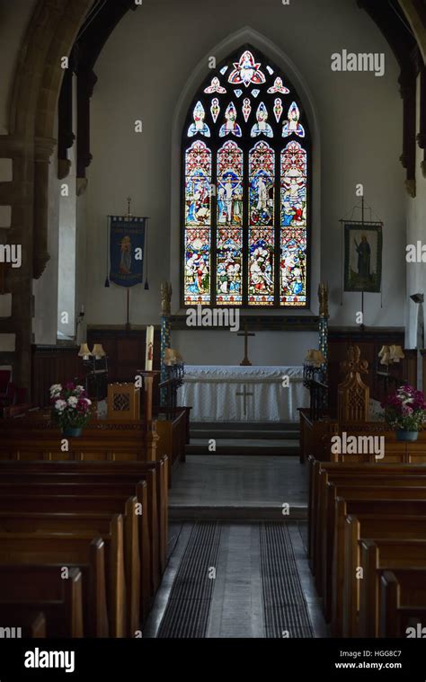 St Margarets Church Interior Altar Pews Hawes Wensleydale