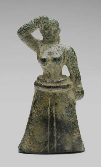 Female Statuette 1600 BC 1450 BCSculpture StatuetteMinoan 2nd