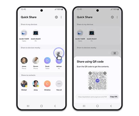 quick share apps  services samsung india