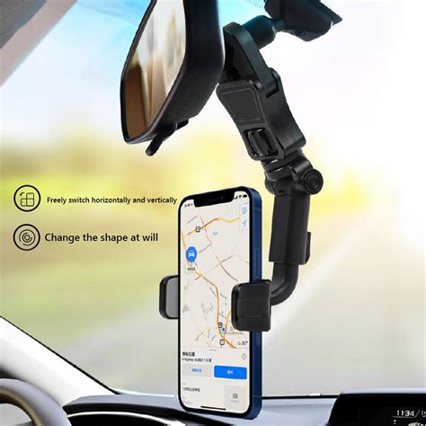 Nova Multifuncional Graus Rotatable Auto Espelho Retrovisor Assento