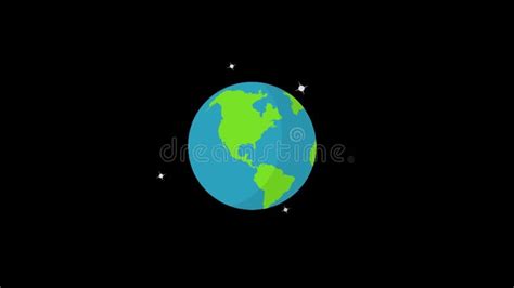 Spinning Earth Isolated on White. Animation of Planet Earth Stock ...