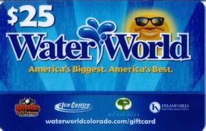 Gift Card: Water World (Water World Colorado, United States of America ...