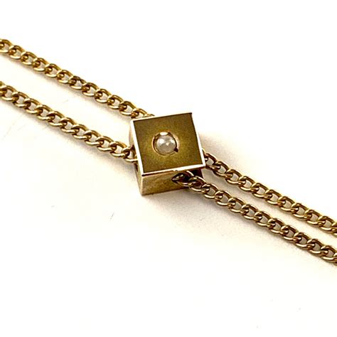 Vintage Victorian Slide Chain Necklace Antique Gold Filled Etsy