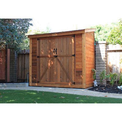 Outdoor Living Today Ft W X Ft D Double Door Cedar Wood Storage