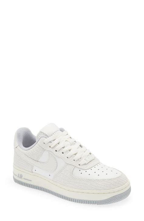 Nike Off White Air Force 1 07 Sneakers In Summit White Sail Wolf