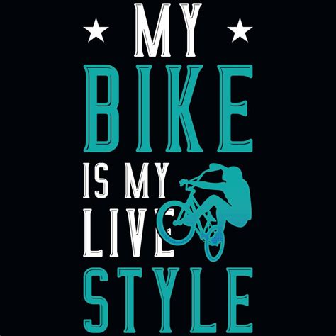 Bicycle Bike Riding Typographic Tshirt Design 21929624 Vector Art At