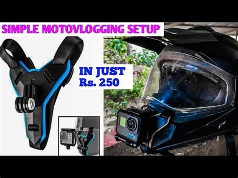 Simple Moto Vlogging Setup On Vega Helmet Vega Helmet Pe Gopro Camera