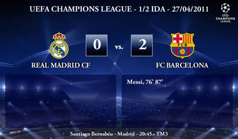 UEFA Champions League 1 2 IDA 27 04 2011 Real Madrid CF 0 Vs