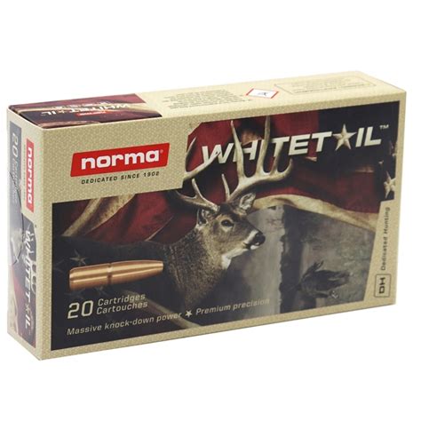 Norma Whitetail 308 Winchester Ammunition Match 150 Grain Jacketed Soft