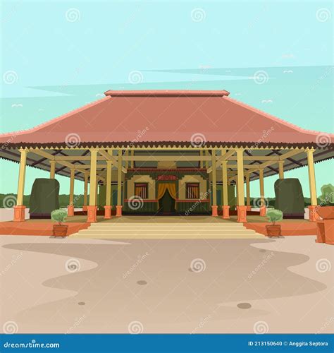 Rumah Kebaya Betawi Illustration Stock Illustration Illustration Of