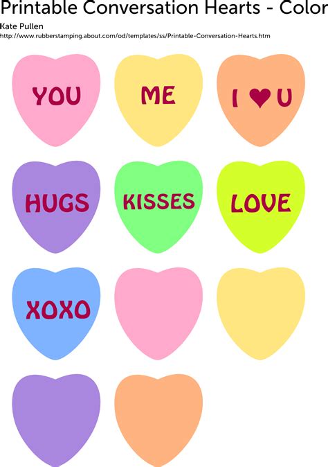 Download Hd Conversation Hearts Coloring Pages With Best Of Printable Valentine Candy Hearts