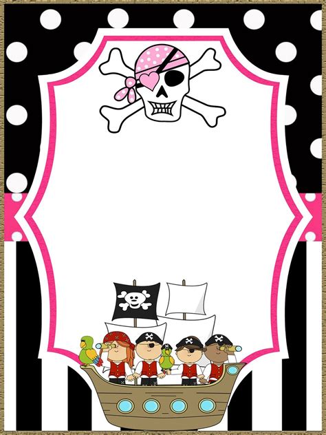 Free Printable Pirate Birthday Party Invitations Printable Party