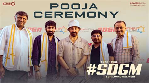 Sdgm Pooja Ceremony Sunny Deol Gopichand Malineni Thaman S