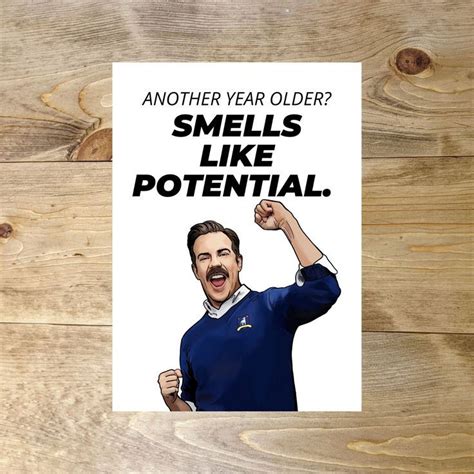 Ted Lasso Smells Like Potential Birthday Card Happy Fathers Day