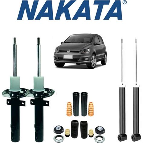 4 Amortecedores Dianteiro Traseiro Nakata Kit Batentes Fox