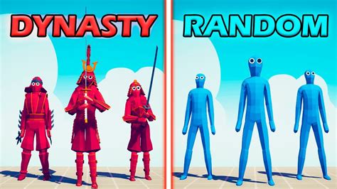 Dynasty Team Vs Random Team Totally Accurate Battle Simulator Tabs