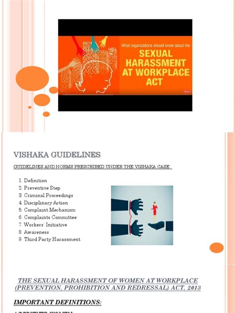 Guidelines For Preventing And Addressing Sexual Harassment In The