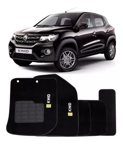 Jogo Tapetes Carpete Renault Kwid Preto