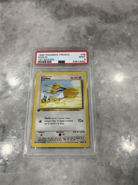 Doduo Doduo Psa French St Edition Pokemon Base Set Ebay