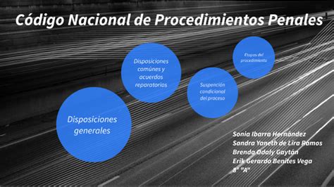 CÓdigo Nacional De Procedimientos Penales By Sonia Ibarra On Prezi