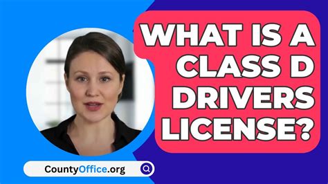 What Is A Class D Drivers License CountyOffice Org YouTube