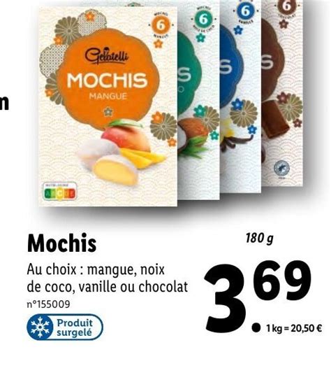 Promo Mochis Chez Lidl