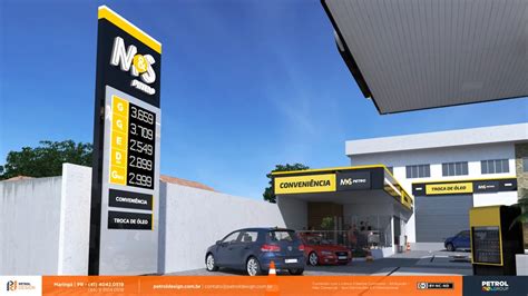 Identidade Visual Posto de Gasolina M S Petro São Bernardo MA