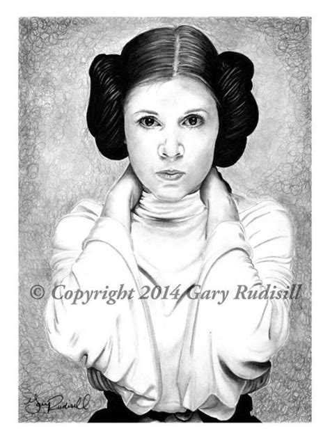 Princesse Leia Organa Star Wars Fine Art Par Thehallowedground