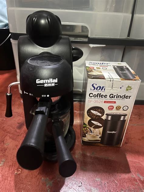 Gemilai Espresso Machine With Coffee Grinder Tv Home Appliances