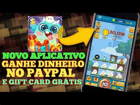 Novo aplicativo jogue e ganhe gift card grátis e dinheiro no PayPal