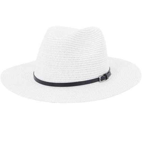 Cocopeaunt Ht New Spring Summer Sun Hat Leather Belt Wide Brim