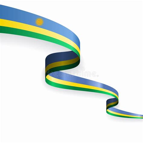 Rwandan Flag Wavy Abstract Background. Vector Illustration. Stock Vector - Illustration of ...