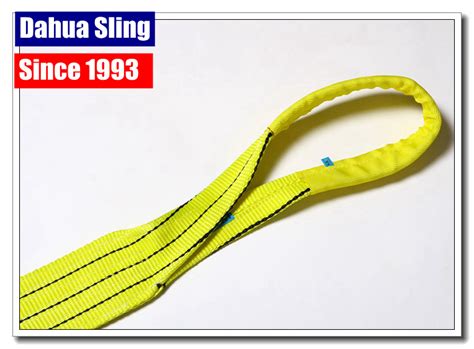 Heavy Duty Polyester Lifting Slings Crane Lifting Straps For Cargo Crane