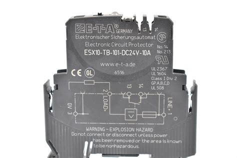 Eta Sicherungsautomat Esx10 Tb 101 Dc24v 10a