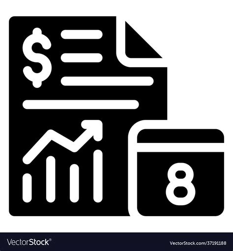 Monthly Report Royalty Free Vector Image Vectorstock