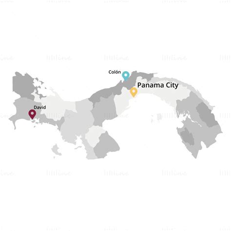 Panama Map Vector