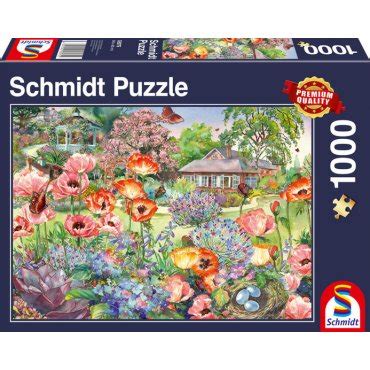 Puzzle 1000 pièces Jardin en fleurs Acheter vos Jeux de société en